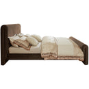Meridian Sloan Brown Velvet Queen Bed (3 Boxes) IMAGE 5
