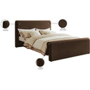 Meridian Sloan Brown Velvet Queen Bed (3 Boxes) IMAGE 8