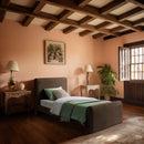 Meridian Sloan Brown Velvet Twin Bed (3 Boxes) IMAGE 2