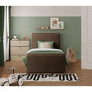 Meridian Sloan Brown Velvet Twin Bed (3 Boxes) IMAGE 4