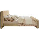 Meridian Sloan Camel Velvet Queen Bed (3 Boxes) IMAGE 5