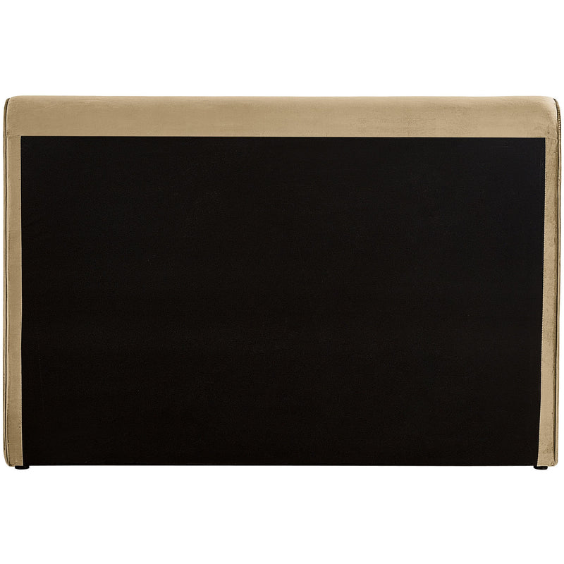 Meridian Sloan Camel Velvet Queen Bed (3 Boxes) IMAGE 6