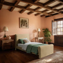 Meridian Sloan Camel Velvet Twin Bed (3 Boxes) IMAGE 2