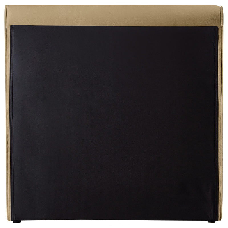 Meridian Sloan Camel Velvet Twin Bed (3 Boxes) IMAGE 6