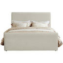 Meridian Sloan Cream Velvet King Bed (3 Boxes) IMAGE 3