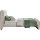Meridian Sloan Cream Velvet Twin Bed (3 Boxes) IMAGE 5