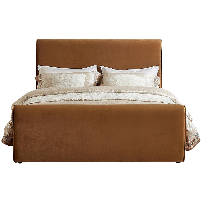 Meridian Sloan Saddle Velvet Full Bed (3 Boxes) IMAGE 3