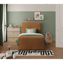 Meridian Sloan Saddle Velvet Twin Bed (3 Boxes) IMAGE 4