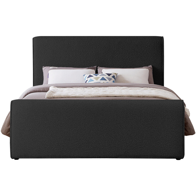 Meridian Stylus Black Boucle Fabric King Bed (3 Boxes) IMAGE 3