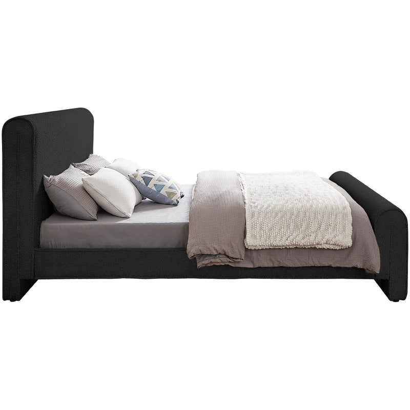 Meridian Stylus Black Boucle Fabric Queen Bed (3 Boxes) IMAGE 5