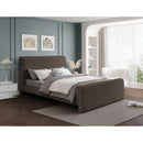 Meridian Stylus Brown Boucle Fabric Full Bed (3 Boxes) IMAGE 2