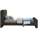 Meridian Stylus Brown Boucle Fabric Twin Bed (3 Boxes) IMAGE 5