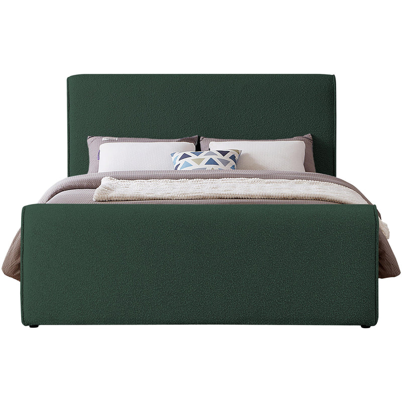 Meridian Stylus Green Boucle Fabric Full Bed (3 Boxes) IMAGE 3