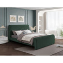 Meridian Stylus Green Boucle Fabric King Bed (3 Boxes) IMAGE 2
