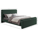 Meridian Stylus Green Boucle Fabric King Bed (3 Boxes) IMAGE 8