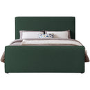 Meridian Stylus Green Boucle Fabric Queen Bed (3 Boxes) IMAGE 3