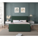Meridian Stylus Green Boucle Fabric Queen Bed (3 Boxes) IMAGE 4