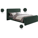 Meridian Stylus Green Boucle Fabric Queen Bed (3 Boxes) IMAGE 9