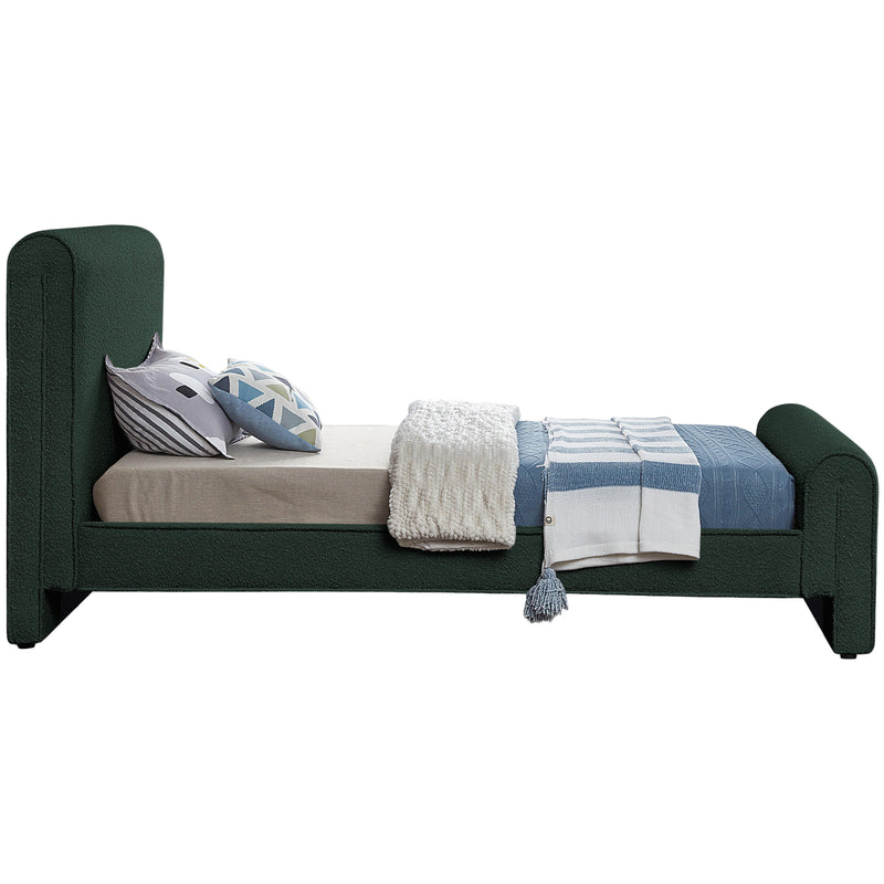 Meridian Stylus Green Boucle Fabric Twin Bed (3 Boxes) IMAGE 5