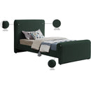 Meridian Stylus Green Boucle Fabric Twin Bed (3 Boxes) IMAGE 9