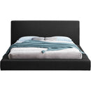 Meridian Terra Black Boucle Fabric King Bed IMAGE 3