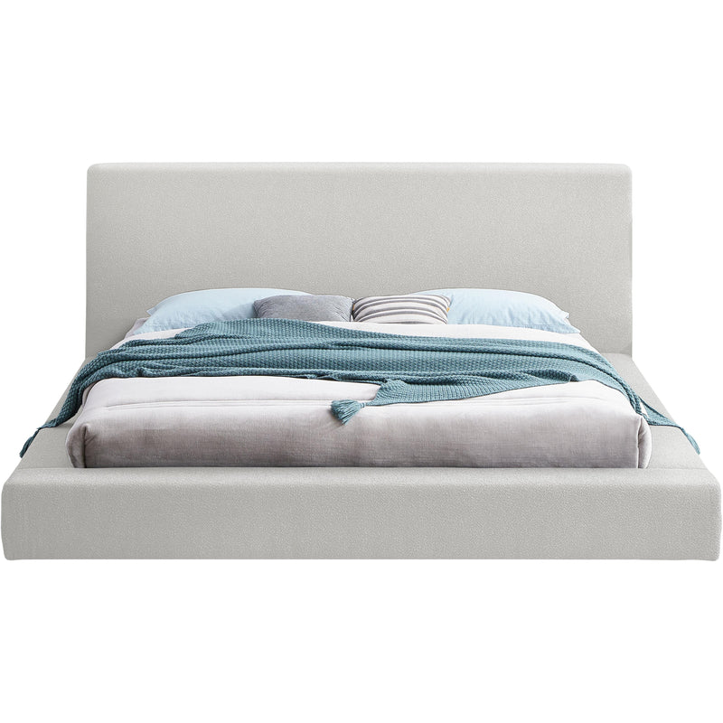 Meridian Terra Cream Boucle Fabric Full Bed IMAGE 3