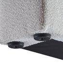 Meridian Terra Cream Boucle Fabric Queen Bed IMAGE 7