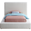Meridian Terra Cream Boucle Fabric Twin Bed IMAGE 3