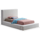 Meridian Terra Cream Boucle Fabric Twin Bed IMAGE 8