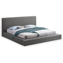 Meridian Terra Grey Boucle Fabric Full Bed IMAGE 8