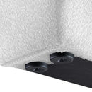 Meridian Terra White Boucle Fabric Full Bed IMAGE 7