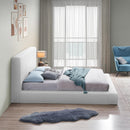 Meridian Terra White Boucle Fabric King Bed IMAGE 5