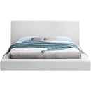 Meridian Terra White Boucle Fabric Queen Bed IMAGE 3