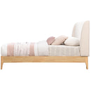 Meridian Ventura Cream Polyester Fabric Twin Bed IMAGE 4