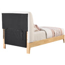 Meridian Ventura Cream Polyester Fabric Twin Bed IMAGE 5