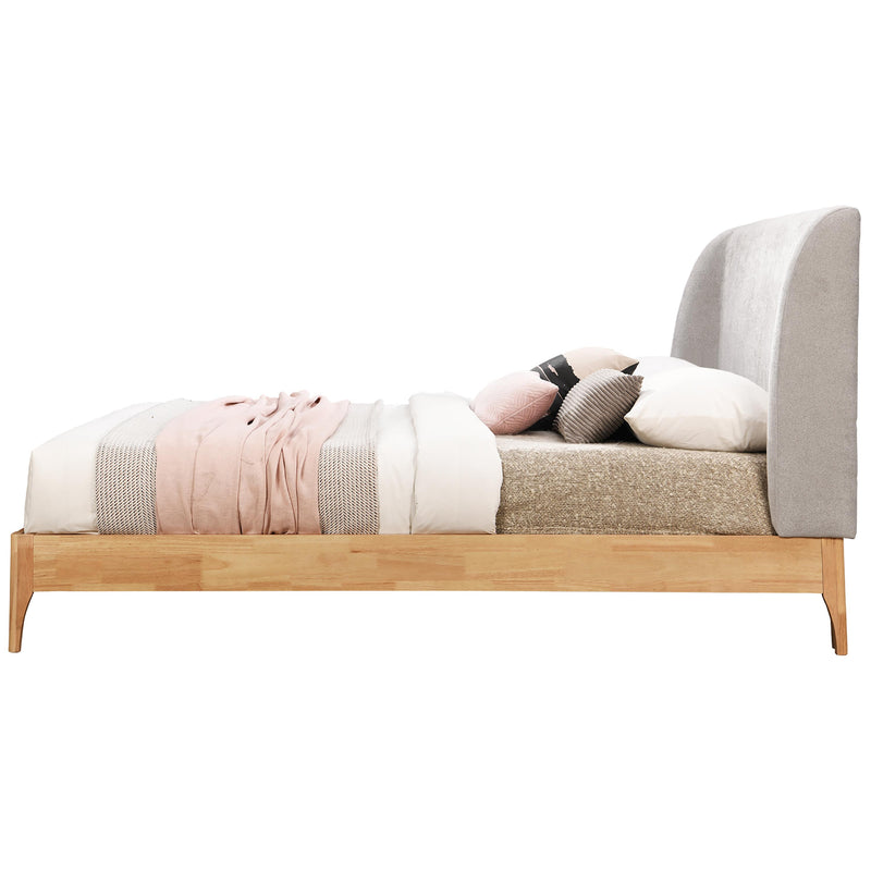 Meridian Ventura Grey Polyester Fabric King Bed IMAGE 3