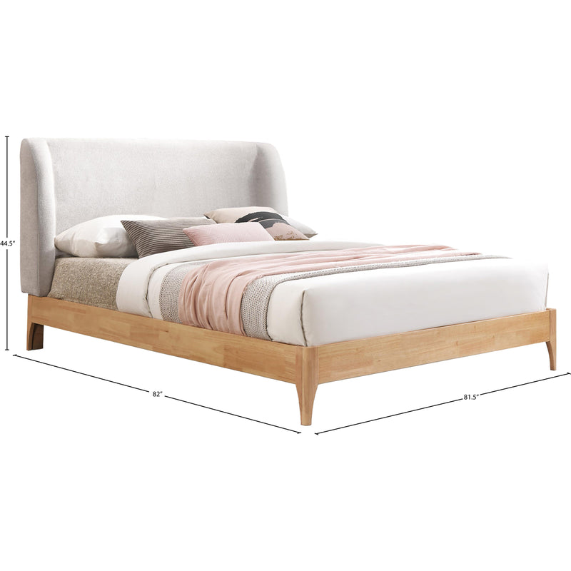 Meridian Ventura Grey Polyester Fabric King Bed IMAGE 7