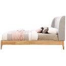 Meridian Ventura Grey Polyester Fabric Queen Bed IMAGE 3