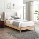 Meridian Ventura Grey Polyester Fabric Twin Bed IMAGE 2