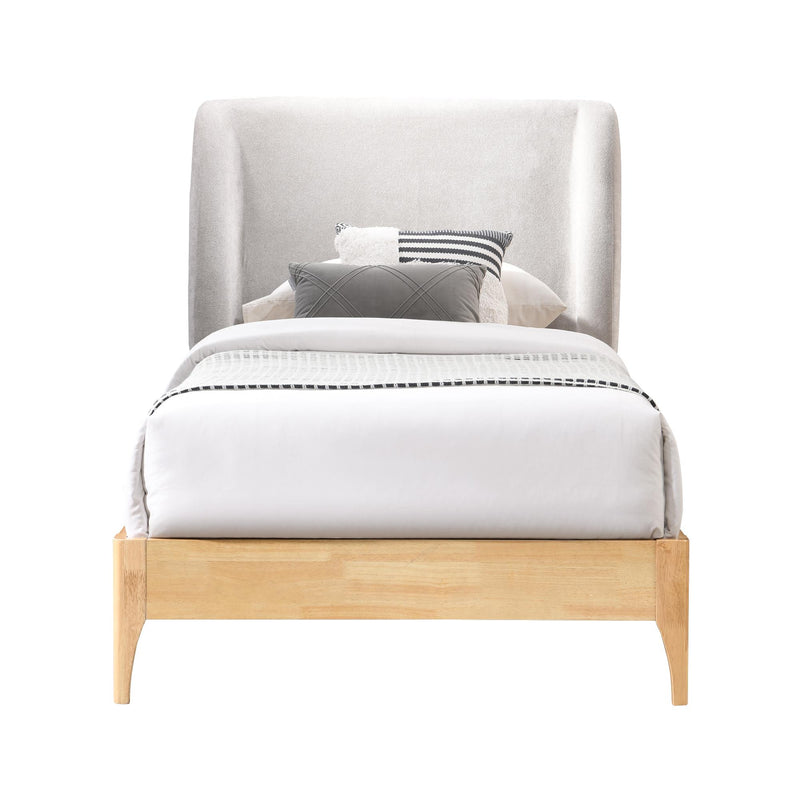 Meridian Ventura Grey Polyester Fabric Twin Bed IMAGE 3