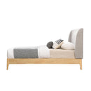 Meridian Ventura Grey Polyester Fabric Twin Bed IMAGE 4