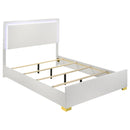  Coaster Furniture Marceline 222931F Wood Full LED Panel Bed - White IMAGE 4