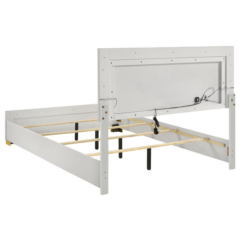  Coaster Furniture Marceline 222931F Wood Full LED Panel Bed - White IMAGE 5