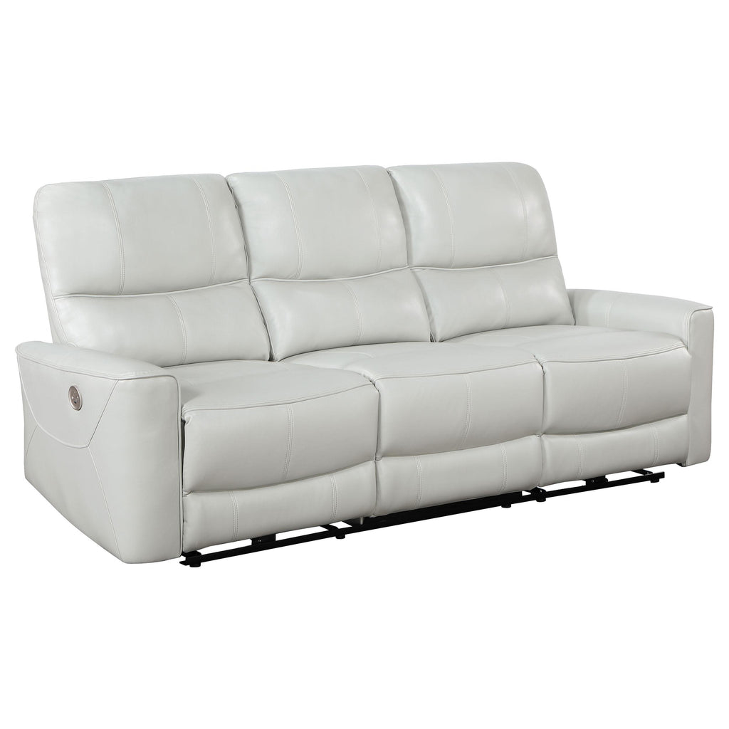 Coaster Furniture Greenfield Power Reclining Leather Match Sofa 610261