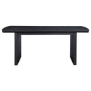  Coaster Furniture Brookmead 108231 100-inch Extension Leaf Dining Table - Black IMAGE 6
