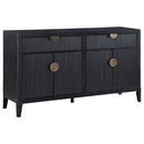  Coaster Furniture Brookmead 108235 4-door Sideboard Buffet Storage Cabinet - Black IMAGE 1