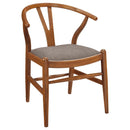  Coaster Furniture Dinah 108472 Wood Wishbone Dining Side Chair - Walnut IMAGE 1