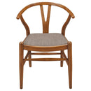  Coaster Furniture Dinah 108472 Wood Wishbone Dining Side Chair - Walnut IMAGE 3