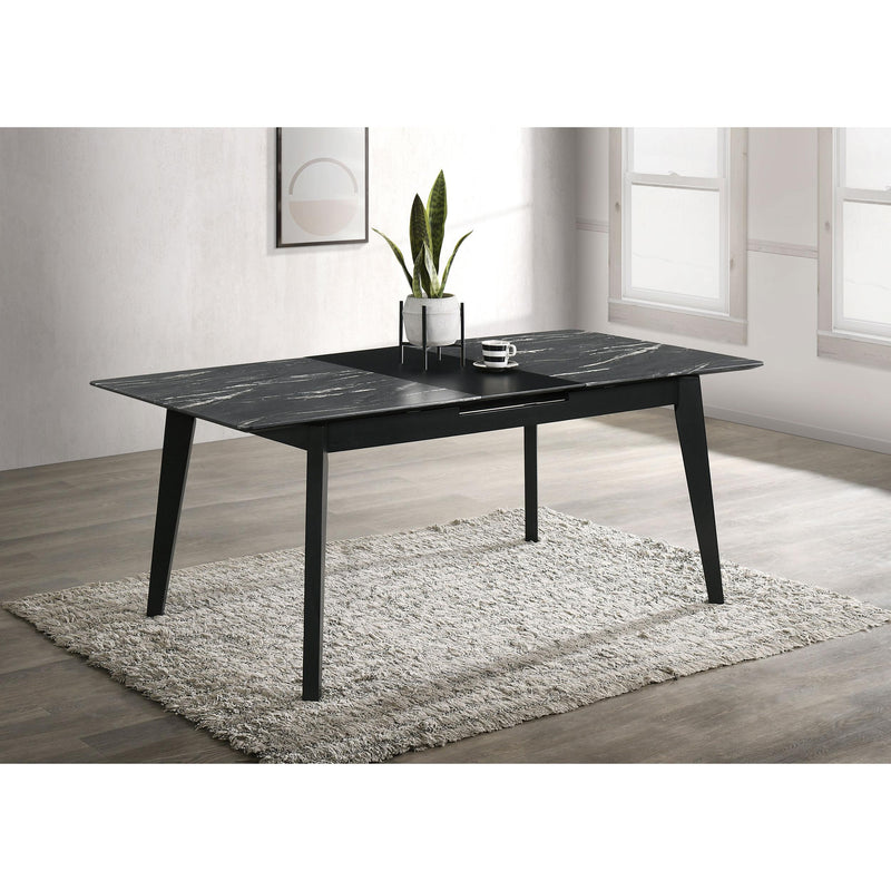 Coaster Furniture Crestmont Dining Table with Faux Marble Top 121251 IMAGE 2