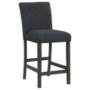  Coaster Furniture Alba 123139 Boucle Upholstered Counter Chair - Black IMAGE 1